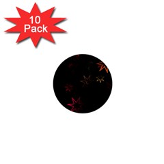 Christmas-background-motif-star 1  Mini Buttons (10 Pack)  by Amaryn4rt