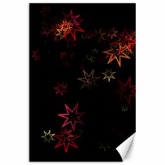 Christmas-background-motif-star Canvas 24  X 36  by Amaryn4rt