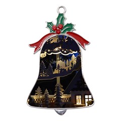 Christmas-advent-candle-arches Metal Holly Leaf Bell Ornament