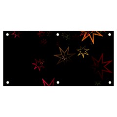 Christmas-background-motif-star Banner And Sign 6  X 3  by Amaryn4rt