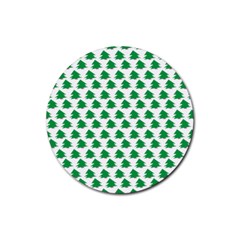 Christmas-tree-tree-holidays Rubber Coaster (round) by Amaryn4rt