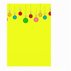 Christmas-bowls-garland-decoration Large Garden Flag (two Sides) by Amaryn4rt