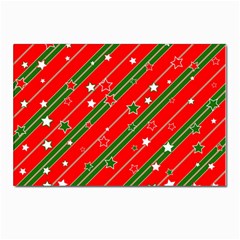 Christmas-paper-star-texture     - Postcard 4 x 6  (pkg Of 10) by Amaryn4rt