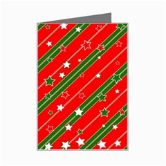 Christmas-paper-star-texture     - Mini Greeting Card by Amaryn4rt