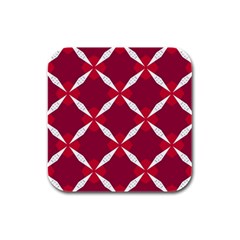 Christmas-background-wallpaper Rubber Square Coaster (4 pack)