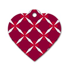 Christmas-background-wallpaper Dog Tag Heart (One Side)