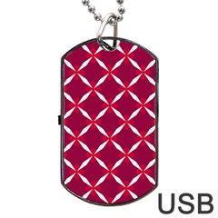 Christmas-background-wallpaper Dog Tag USB Flash (Two Sides)