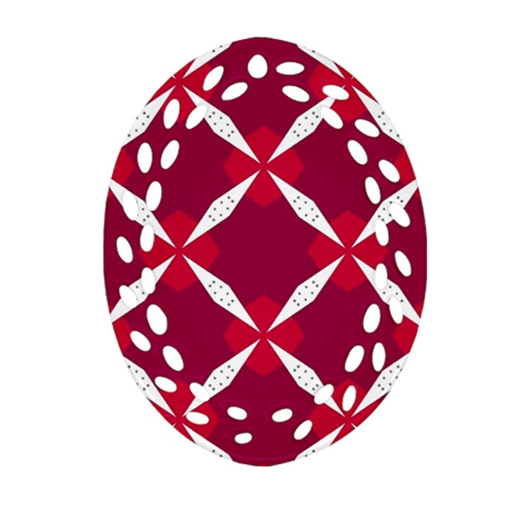 Christmas-background-wallpaper Ornament (Oval Filigree)