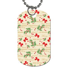 Christmas-paper-scrapbooking-- Dog Tag (one Side) by Amaryn4rt