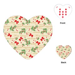 Christmas-paper-scrapbooking-- Playing Cards Single Design (heart) by Amaryn4rt