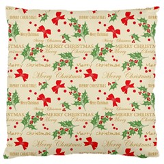 Christmas-paper-scrapbooking-- Large Cushion Case (two Sides) by Amaryn4rt