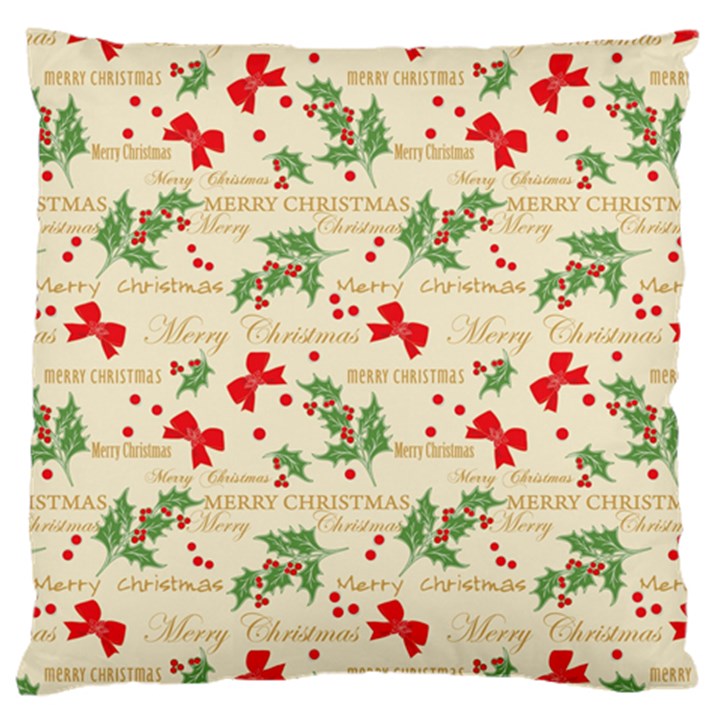 Christmas-paper-scrapbooking-- Large Cushion Case (Two Sides)