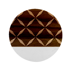 Christmas-background-wallpaper Marble Wood Coaster (Round)