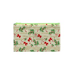 Christmas-paper-scrapbooking-- Cosmetic Bag (xs) by Amaryn4rt