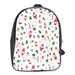 Christmas Shading Pattern School Bag (large) by Amaryn4rt