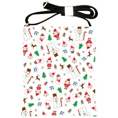 Christmas Shading Pattern Shoulder Sling Bag by Amaryn4rt