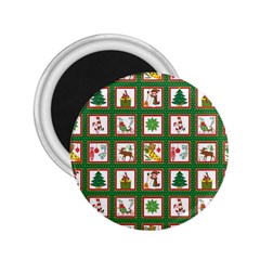 Christmas-paper-christmas-pattern 2.25  Magnets