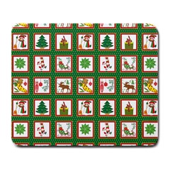 Christmas-paper-christmas-pattern Large Mousepad