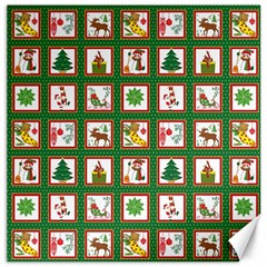 Christmas-paper-christmas-pattern Canvas 12  x 12 