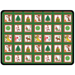 Christmas-paper-christmas-pattern Fleece Blanket (Large)