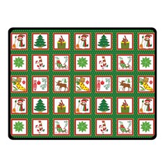 Christmas-paper-christmas-pattern Two Sides Fleece Blanket (Small)