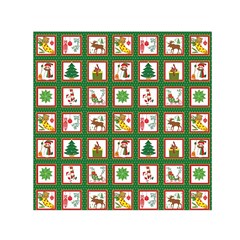 Christmas-paper-christmas-pattern Square Satin Scarf (30  x 30 )