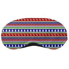 Christmas-color-stripes Pattern Sleep Mask by Amaryn4rt