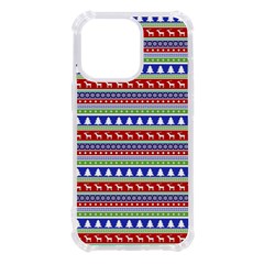 Christmas-color-stripes Pattern Iphone 13 Pro Tpu Uv Print Case