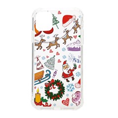 Christmas Theme Decor Illustration Pattern Iphone 11 Tpu Uv Print Case by Amaryn4rt