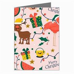 Colorful-funny-christmas-pattern Merry Xmas Greeting Card