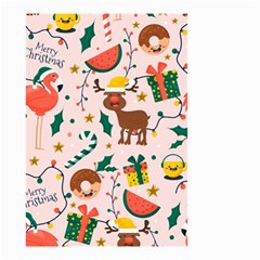 Colorful-funny-christmas-pattern Merry Xmas Small Garden Flag (two Sides) by Amaryn4rt