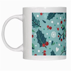 Seamless-pattern-with-berries-leaves White Mug by Amaryn4rt