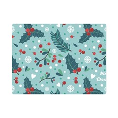 Seamless-pattern-with-berries-leaves Premium Plush Fleece Blanket (mini) by Amaryn4rt