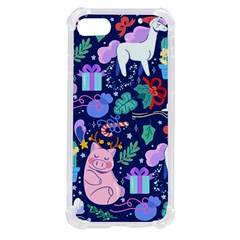 Colorful-funny-christmas-pattern Pig Animal Iphone Se by Amaryn4rt