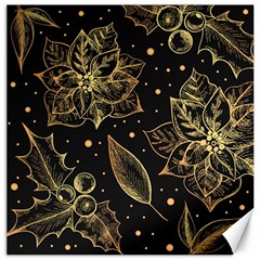 Christmas-pattern-with-vintage-flowers Canvas 16  X 16 