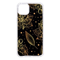 Christmas-pattern-with-vintage-flowers Iphone 14 Plus Tpu Uv Print Case by Amaryn4rt