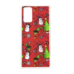 Santa Snowman Gift Holiday Christmas Cartoon Samsung Galaxy Note 20 Tpu Uv Case by Amaryn4rt