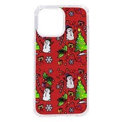 Santa Snowman Gift Holiday Christmas Cartoon Iphone 14 Pro Max Tpu Uv Print Case by Amaryn4rt