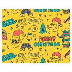 Colorful-funny-christmas-pattern Cool Ho Ho Ho Lol Two Sides Premium Plush Fleece Blanket (medium) by Amaryn4rt