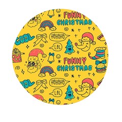 Colorful-funny-christmas-pattern Cool Ho Ho Ho Lol Mini Round Pill Box (pack Of 3) by Amaryn4rt