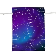 Realistic-night-sky-poster-with-constellations Lightweight Drawstring Pouch (xl) by Amaryn4rt