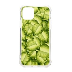 Seamless-pattern-with-green-leaves Iphone 11 Pro 5 8 Inch Tpu Uv Print Case by Amaryn4rt