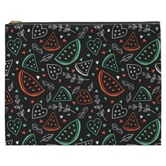 Seamless-vector-pattern-with-watermelons-mint -- Cosmetic Bag (xxxl) by Amaryn4rt