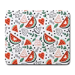 Seamless-vector-pattern-with-watermelons-mint Large Mousepad by Amaryn4rt