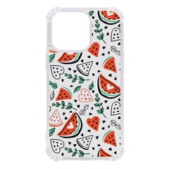 Seamless-vector-pattern-with-watermelons-mint Iphone 13 Pro Tpu Uv Print Case by Amaryn4rt