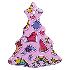 Fashion-patch-set Christmas Tree Ornament (two Sides) by Amaryn4rt