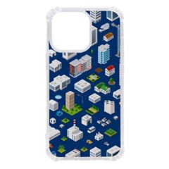 Isometric-seamless-pattern-megapolis Iphone 13 Pro Tpu Uv Print Case by Amaryn4rt