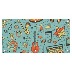 Seamless-pattern-musical-instruments-notes-headphones-player Banner And Sign 6  X 3  by Amaryn4rt