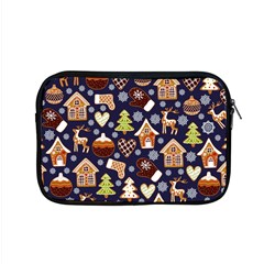 Winter-seamless-patterns-with-gingerbread-cookies-holiday-background Apple Macbook Pro 15  Zipper Case by Amaryn4rt