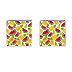 Watermelon-pattern-se-fruit-summer Cufflinks (Square)